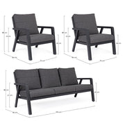 Truman Anthracite Garden Wohnzimmer Set