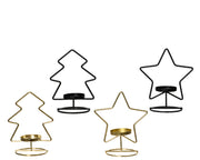 Stern- und Baum -verdrängter Halter mit Glasbecher für Lichter durch Licht L 13,5 x P 8 x H 15,5 cm