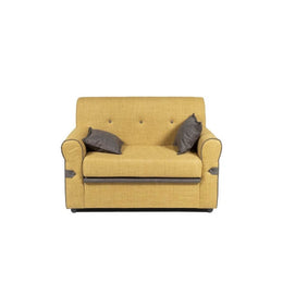 Tokyo Sofa 2 Sitze Senfstoff Stoff