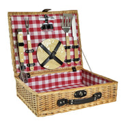 Picknick -Wicker -Kampagne mit Grillzubehör CM50x40H14
