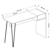 Süßigkeiten Anthrazit Hale Desk USB NOC 121x45