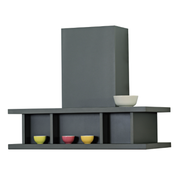 Industrialstil aufstrebende Kapuze in Burnished Edelstahl 120 cm