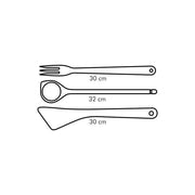 Set von 3 PCs Löffel, Schaufel, Woody Fork