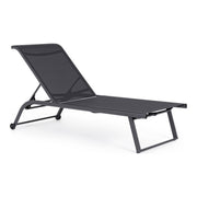 Dunkelgraues und anthrazitisches Kinderbett mit Rädern