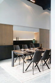 Moderner Teppich Panama dunkelgrau 160x230 cm