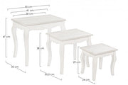 Klassiker Set 3 Holzchlortische