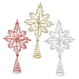 Sortierter H33 versicherter Glitzer -Tipp - Sparkling Decoration für Höhe 33 cm