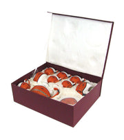 Tasse Setzen Sie den mit Teaple und Tinger 9 Stücke Orange und Keramikbambus