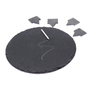 Tondo Slate Dish mit 4 Comic CM CM Tasto Cmø30H0