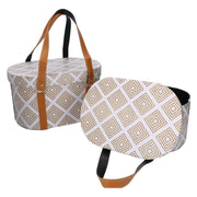 Ertopelle Box mit 1-2 weißen ovalen Griffen CM36X26H20