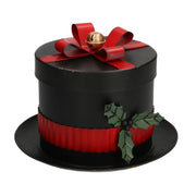 Black Metall Box Round Hat Cmø25H19