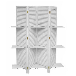 Holzstuhl 4 schäbige weiße Holzpaneele 165 xh.170 cm