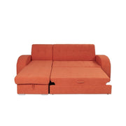 Winkelsofa Alyssa Halbinsel Reversible Orange 247x157