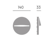 Runde berichtende Applikation in Die -cast -Aluminium 3W 360 Lumen 4000 ° K Graphit