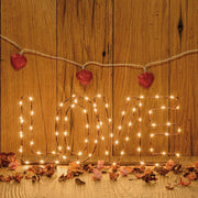 Liebe Kupfer Marrone Microne LED 36 cm heißes Weiß