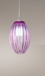 Violett Metalllampe 18x18x28 cm