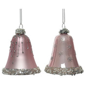 Eleganter Pendaglioenino mit 2 rosa Glocken