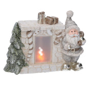 Santa Claus Ceramic mit Kamincreme CM24.5X11H18.5
