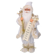 Santa Claus Stoff mit Geschenken und GOLD CM40X23.5H80 LISTE