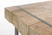 Garrett Urban Industrial Table mit Holzoberteil