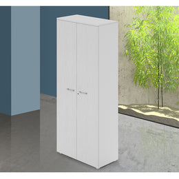 Kleiderschrank -Büro -Bücherregal mit Gewächshaus mit weißer Farbe H212x90x45 cm