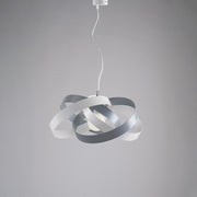 Moderne Kronleuchter -Suspension in weißem Eisen und Grau A Light 54x H25 cm