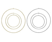2 -Column -Eisenfigur montiertes H 1 Ø 50 cm