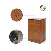 Mobile Achse Stiro Antike Walnussholz Nobbled 3 Schubladen CM 44x57XH.89