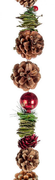 4x Ghirlanda Olga Rosso H150