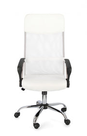 Dakar White Eco -Leder -Büro Sessel