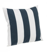 Weißblau 43x43 Linien Kissen