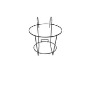 Schwarzer Balkonplaner 22 cm