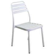 Externer Stuhl Aluminium Las Vegas White 49x 58 x H45-88 cm