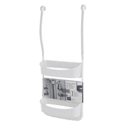 Fuchs weißes Duschregal mit 2 Regalen