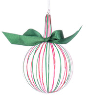 Wandkugel Streifen -Transportfarben D80mm Höhe 13 cm