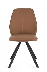 4x Maxwell PU Cognac Stuhl