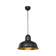 Kumbet Suspension Lampe MDL3053 Schwarzes Metall -Innenraum Gold