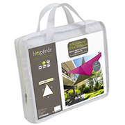 Parasolzelt von 3 x 3 x 3 m zum Schatten im Garten, auf der Terrasse oder auf dem Balkon, Farbe: Weiß