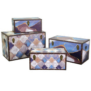 Blacksman 1-4 Blau rechteckige Marokko CM80x40H50