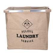 Cestone Stoff Beige Bag Doppelklapper 54x34.5H50,5 cm