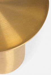 Gold im Metalltisch -Atmosphäre -Stil CM Ø51x59h