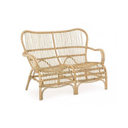Outdoor -Sofa in Rattan zwei Sitze Clarita 119x83x H87 cm