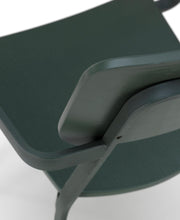 4x grün lackierter Holzstuhl 61 cm x 51,5 cm H. 82 cm