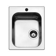 42x50 cm gebürsteter Stahl gebaut -Innenwaschbecken