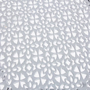 Runder Tischklappgarten in Marlene grauer Stahl 60x H77 cm Durchmesser