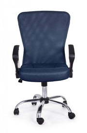 Blisbane Blue Fabric Office Stuhl