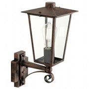 Outdoor -Lampe im sterben -cast -Aluminium mit Rost transparenten Glaslautsprechern