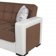 Sofa mit Halbinsel Marmaris Reversible Container 212x145x80 H