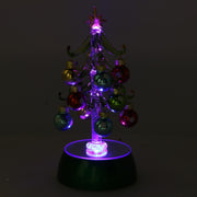 Grüner Glasbaum mit Kugeln CM12X10H19