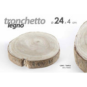 Tronchetto Wood Decoration Decoupage 24 x 4 h cm